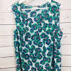 Talbots Sleeveless Blouse Sz L